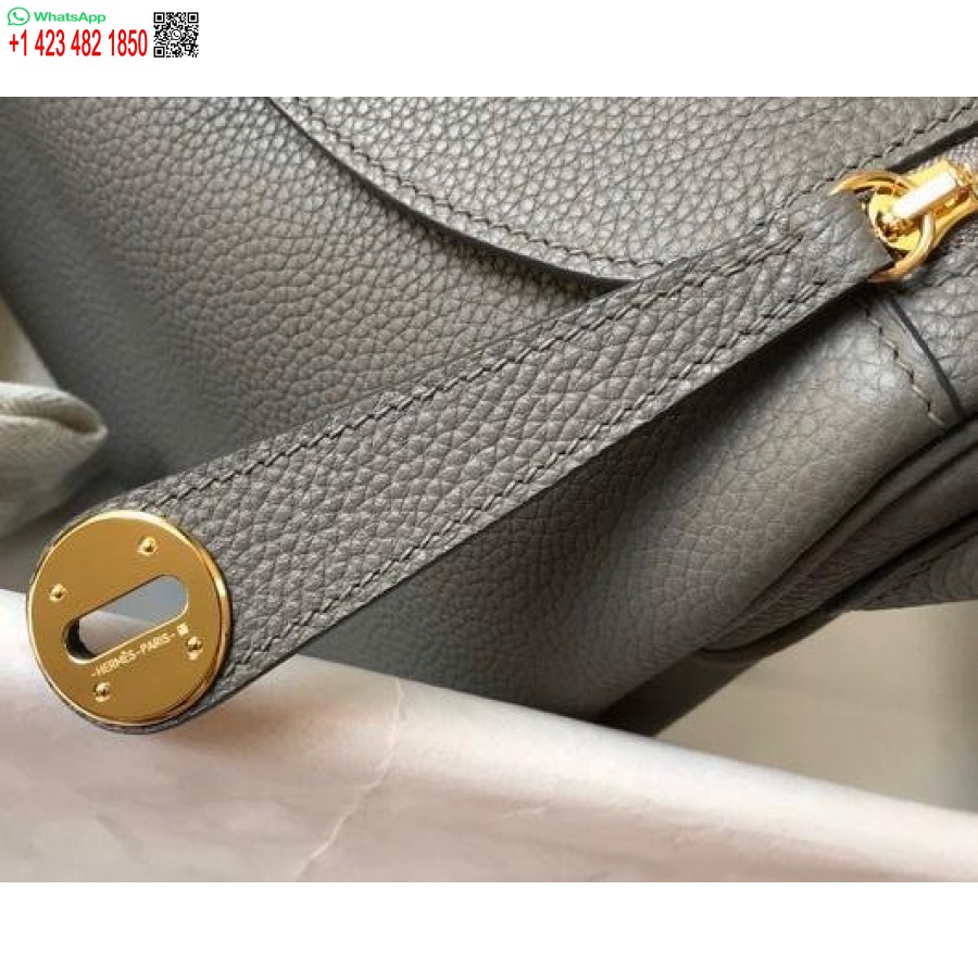 Replica Hermes Lindy Borse A Tracolla Firmate Tote Da 26 Cm Grigio Oro