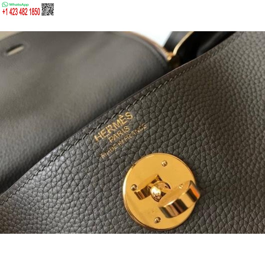 Replica Hermes Lindy Borse A Tracolla Firmate Tote Da 26 Cm Grigio Oro