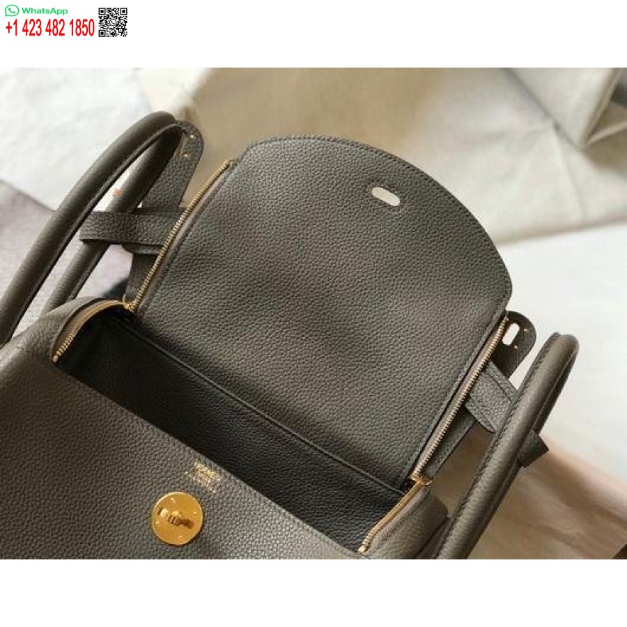 Replica Hermes Lindy Borse A Tracolla Firmate Tote Da 26 Cm Grigio Oro