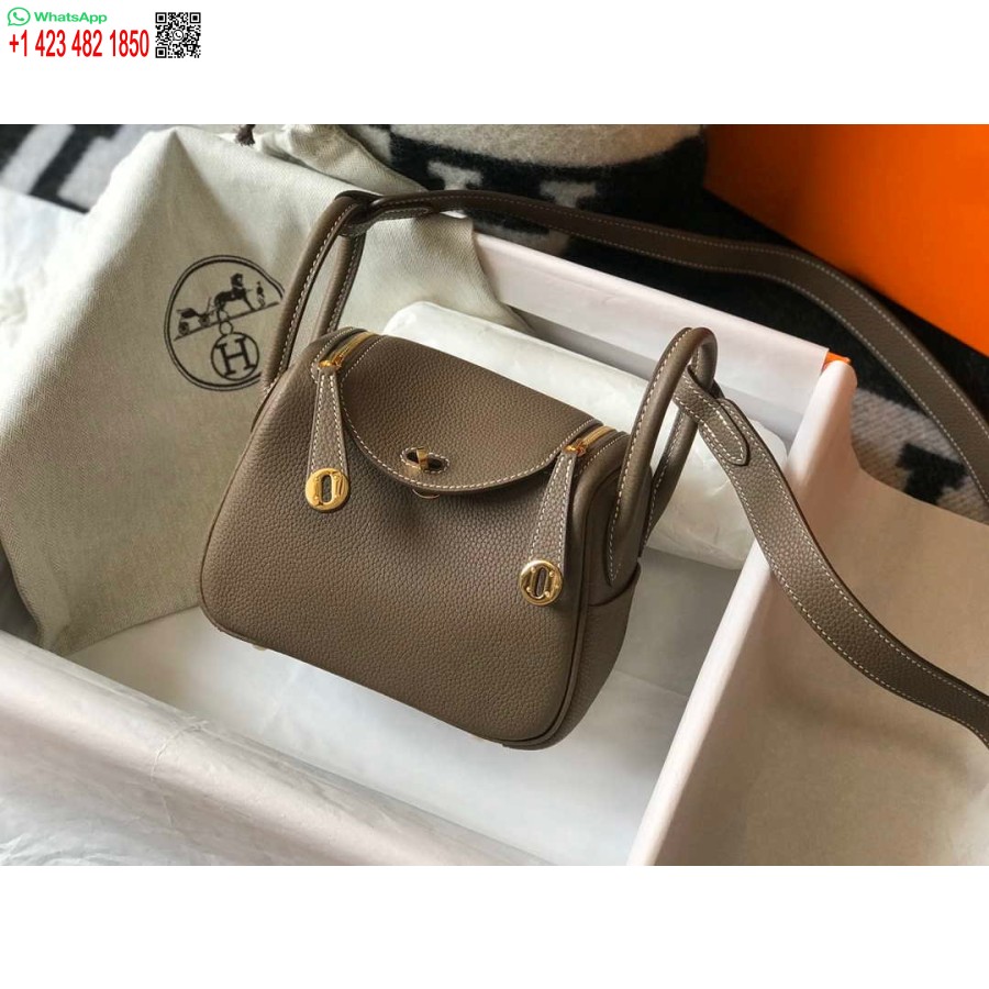 Replica Hermes H079086ck18 Mini Borsa Lindy 19 Cm Semi-manuale H231911
