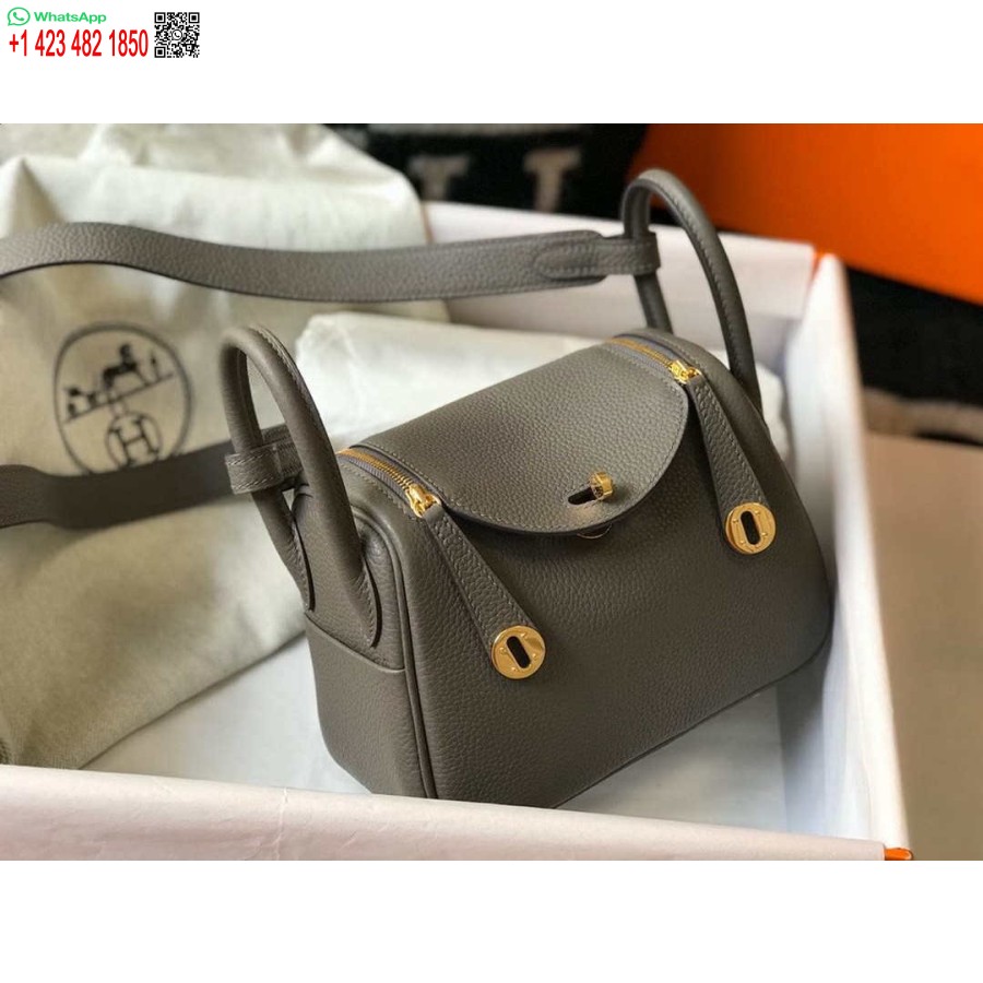 Replica Hermes H079086ck18 Mini Borsa Lindy 19 Cm Semi-manuale H231907