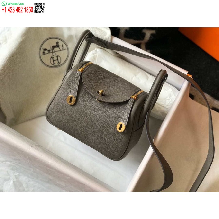 Replica Hermes H079086ck18 Mini Borsa Lindy 19 Cm Semi-manuale H231907