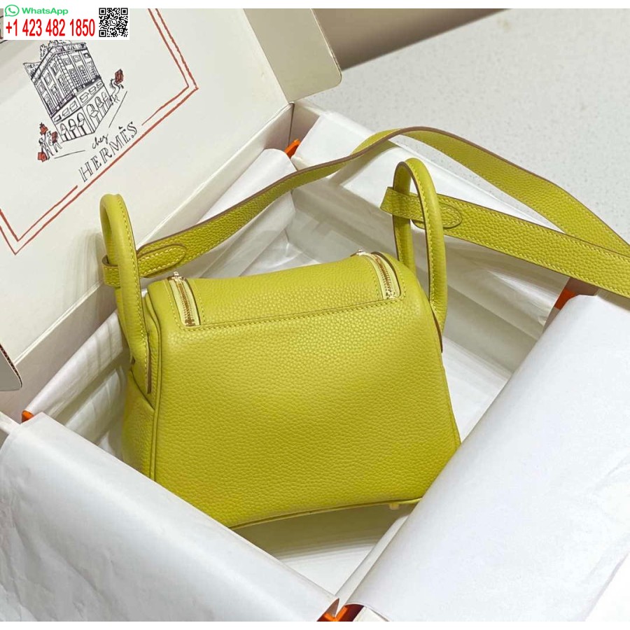 Replika Hermes H079086ck18 Mini Torbica Lindy 19 Cm Polročna H231900