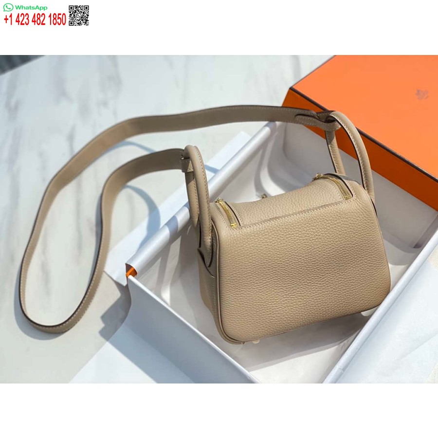 Точная копия мини-сумки Hermes H079086 Lindy 19 см H231935