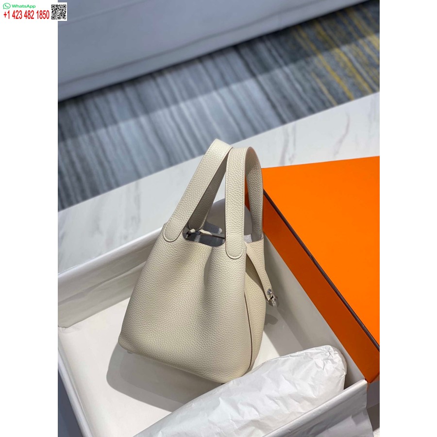 Replika Hermes H056289 Picotin Lock 18 22 Torba H330013 Srebro