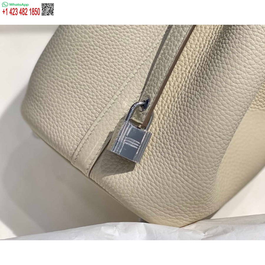 Replika Hermes H056289 Picotin Lock 18 22 Torba H330013 Srebro