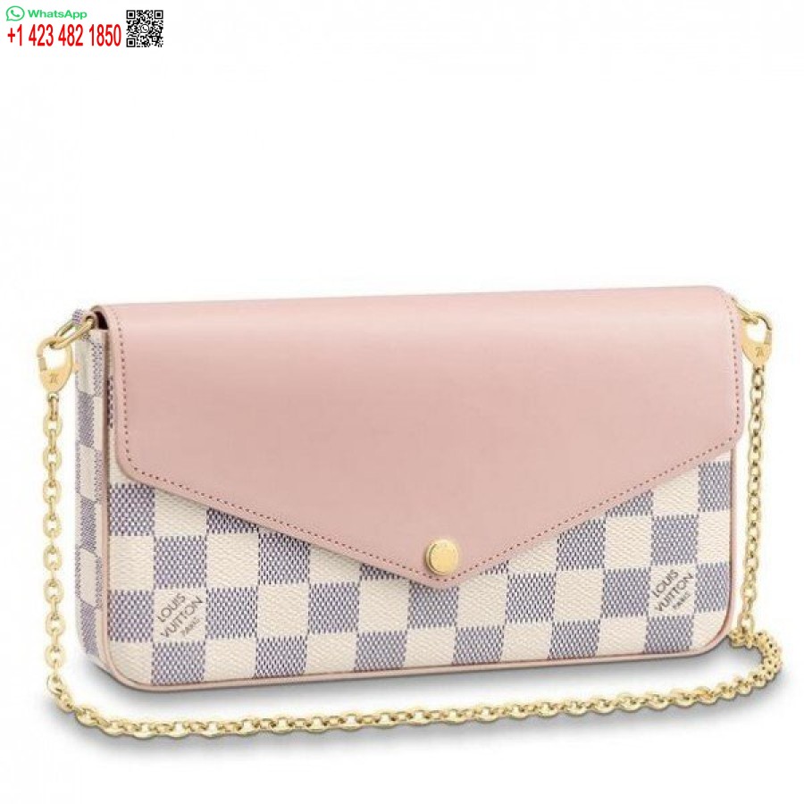 Replika Louis Vuitton Pochette Felicie Damier Azur N60235 Blv034