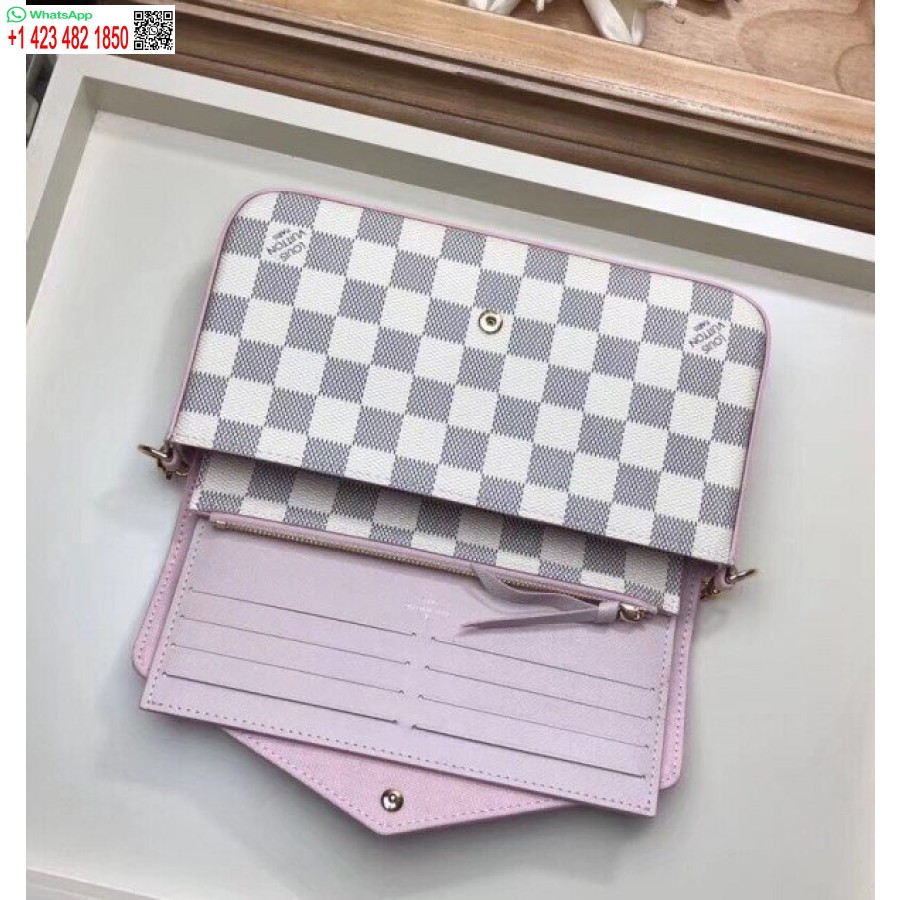 Replika Louis Vuitton Pochette Felicie Damier Azur N60235 Blv034