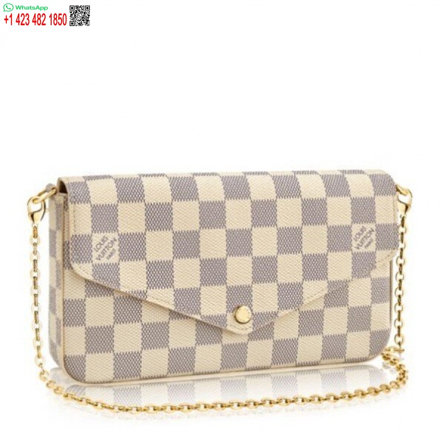 Réplique Louis Vuitton Pochette Felicie Sac Damier Azur N63106 Blv051