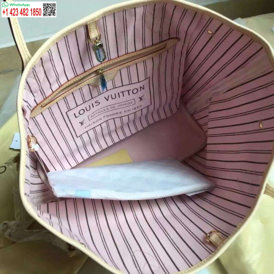 طبق الاصل لويس فويتون Neverfull ملم حقيبة دامييه أزور N41605 Blv068