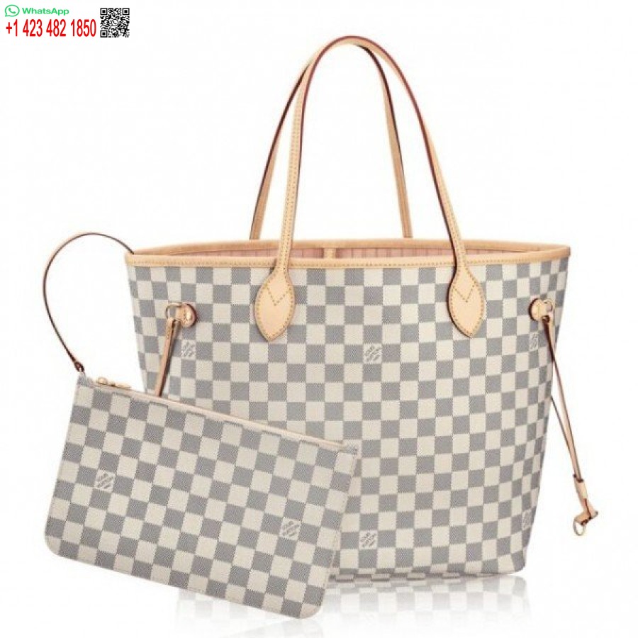 Réplique Louis Vuitton Neverfull MM Sac Damier Azur N41605 Blv068