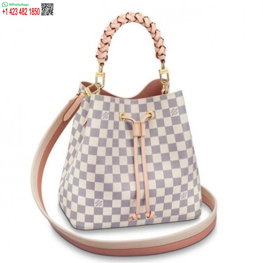 Replica Louis Vuitton Neonoe Mm Con Manico Intrecciato Damier Azur N40344 Blv048