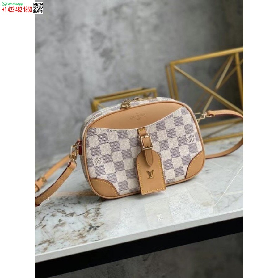 Replica Louis Vuitton Mini Deauville Bag Damier Azur N50048 BLV029