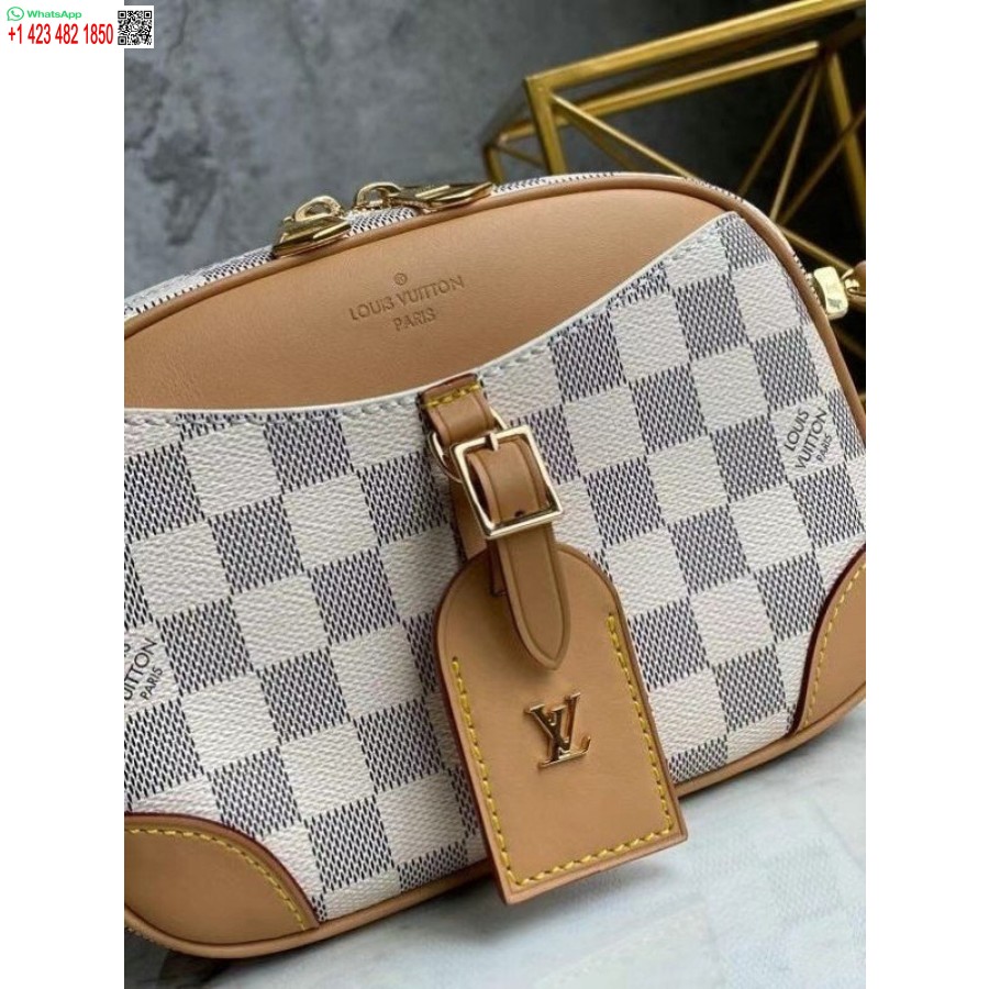 Replica Louis Vuitton Mini Deauville Bag Damier Azur N50048 BLV029