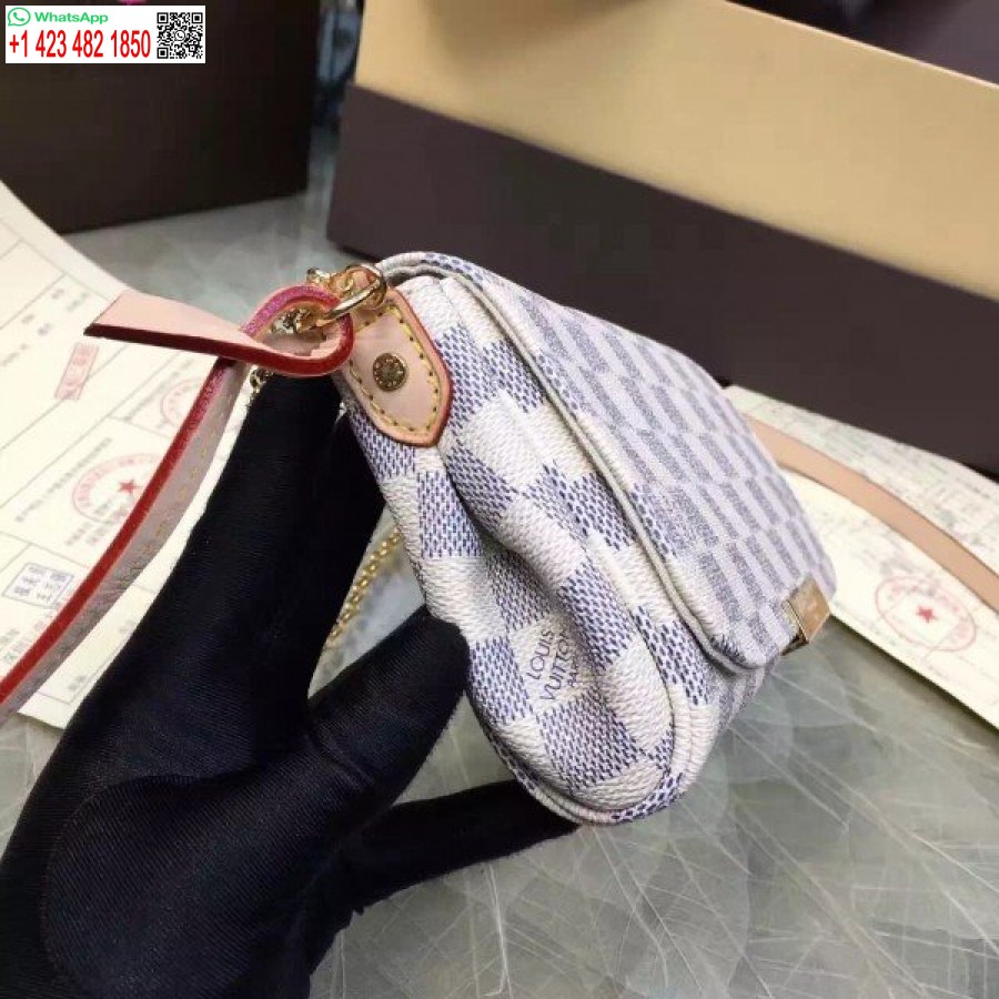 ρεπλίκα Louis Vuitton αγαπημένη τσάντα Pm Damier Azur N41277 Blv057