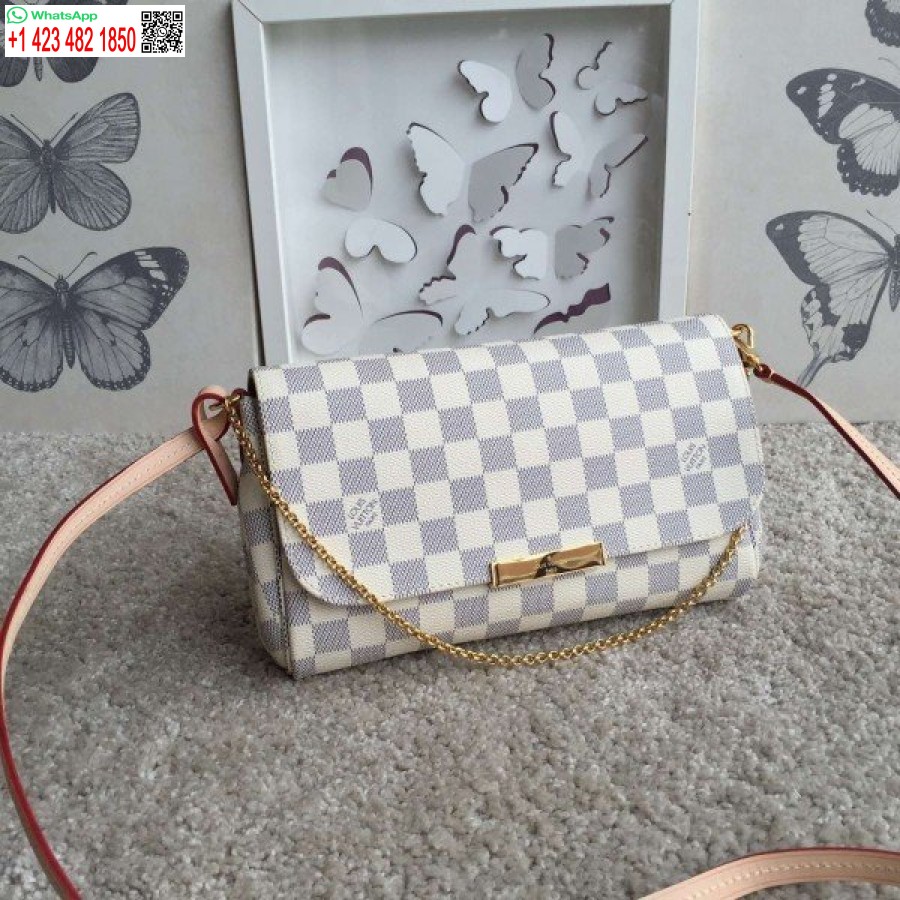 نسخة طبق الأصل من حقيبة لويس فويتون المفضلة MM دامييه أزور N41275 BLV058