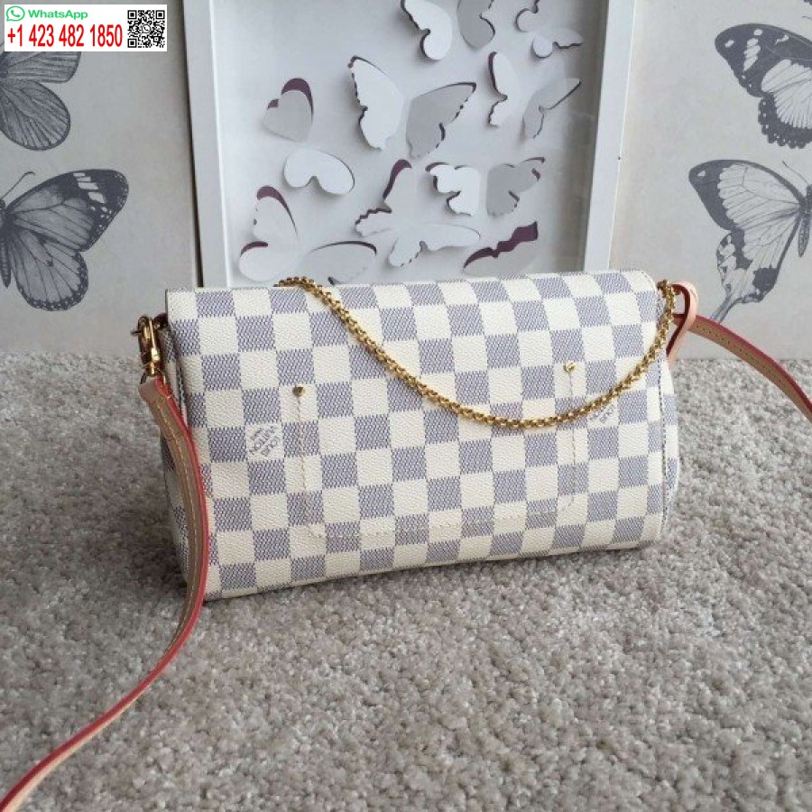 نسخة طبق الأصل من حقيبة لويس فويتون المفضلة MM دامييه أزور N41275 BLV058