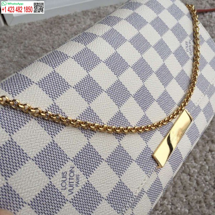 نسخة طبق الأصل من حقيبة لويس فويتون المفضلة MM دامييه أزور N41275 BLV058