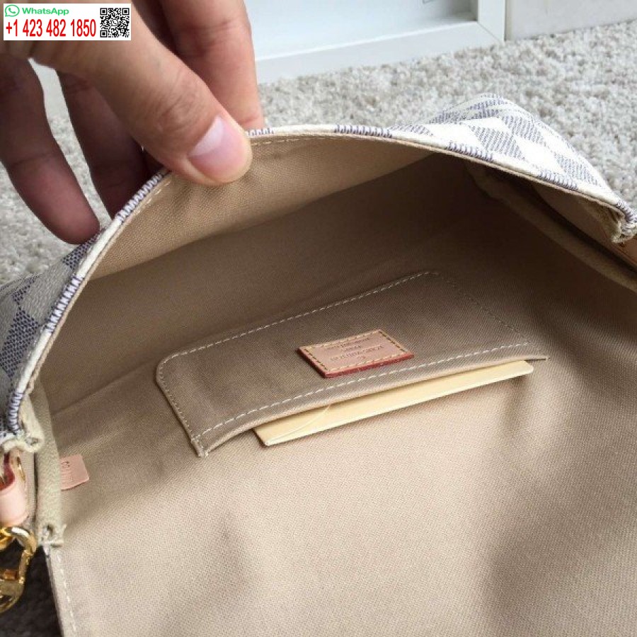 نسخة طبق الأصل من حقيبة لويس فويتون المفضلة MM دامييه أزور N41275 BLV058