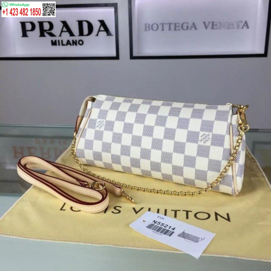 Replica Clutch Louis Vuitton Eva Damier Azur N55214 Blv063