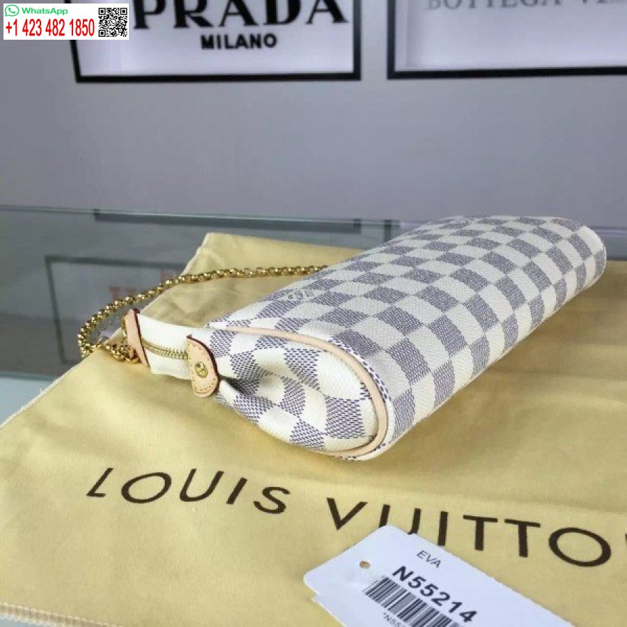 Replica Clutch Louis Vuitton Eva Damier Azur N55214 Blv063