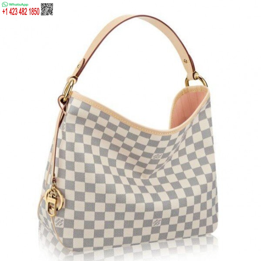 Replika Louis Vuitton Menyenangkan Pm Tas Damier Azur N41606 Blv067