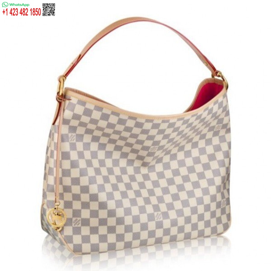 Replika Louis Vuitton Menyenangkan Pm Tas Damier Azur N41447 Blv061