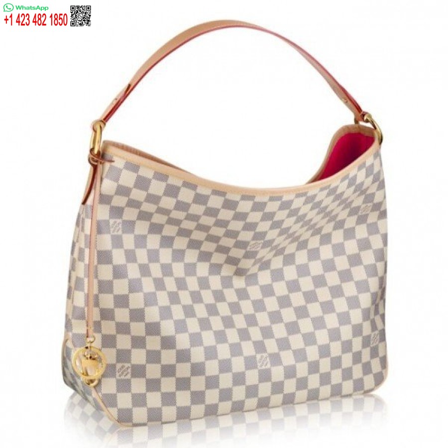 Replica Louis Vuitton Delightful MM Bag Damier Azur N41448 BLV062