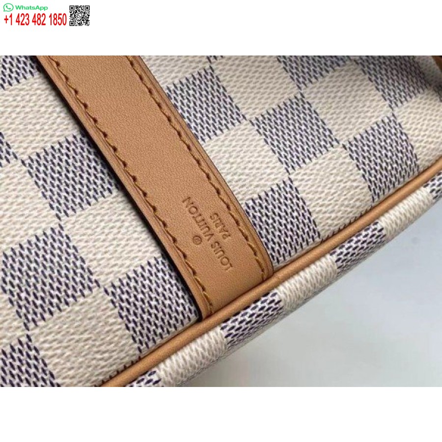 طبق الأصل لويس فويتون دامييه أزور سبيدي باندولير 30 مع حزام مضفر N50054 BLV041