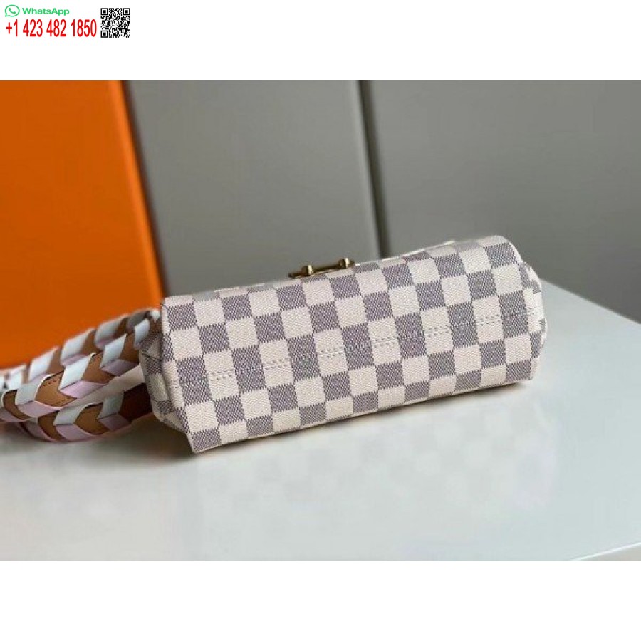 Replika Louis Vuitton Damier Azur Croisette Taška S Pleteným Popruhem N50053 Blv042