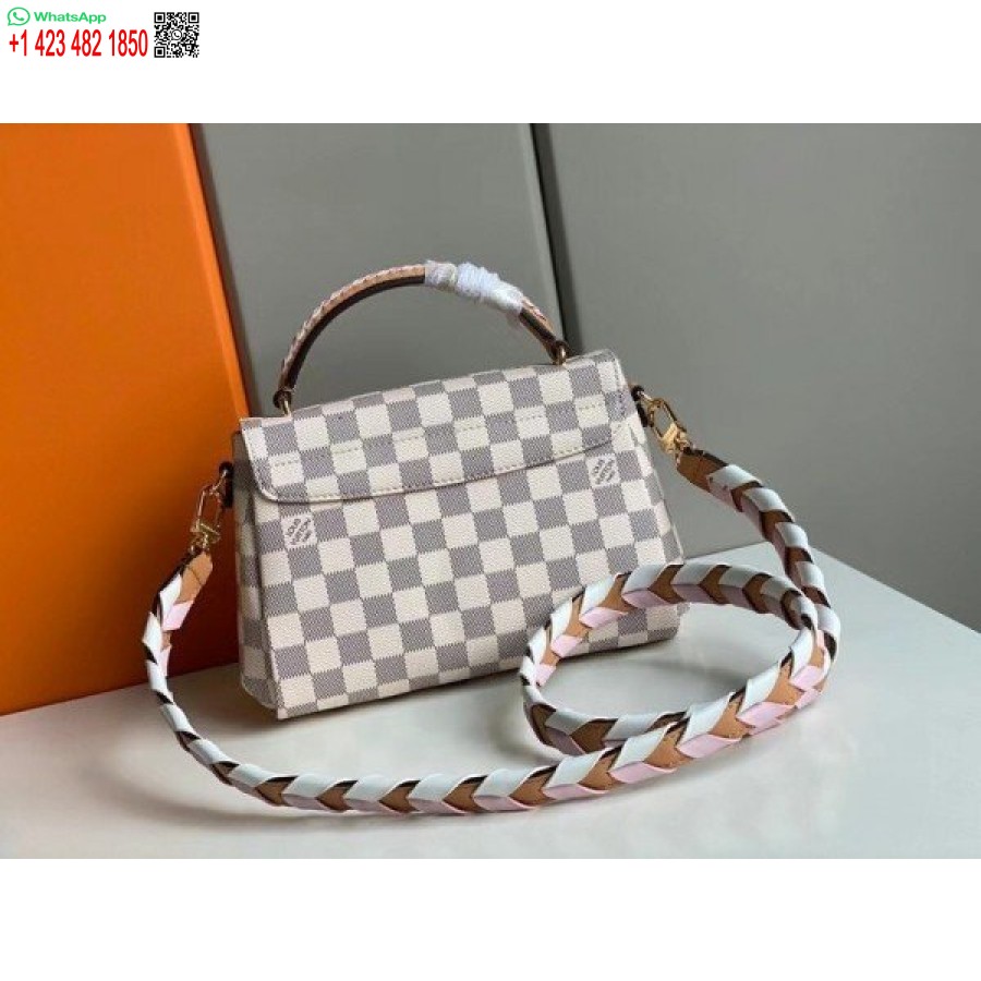 Replika Louis Vuitton Damier Azur Croisette Taška S Pleteným Popruhem N50053 Blv042