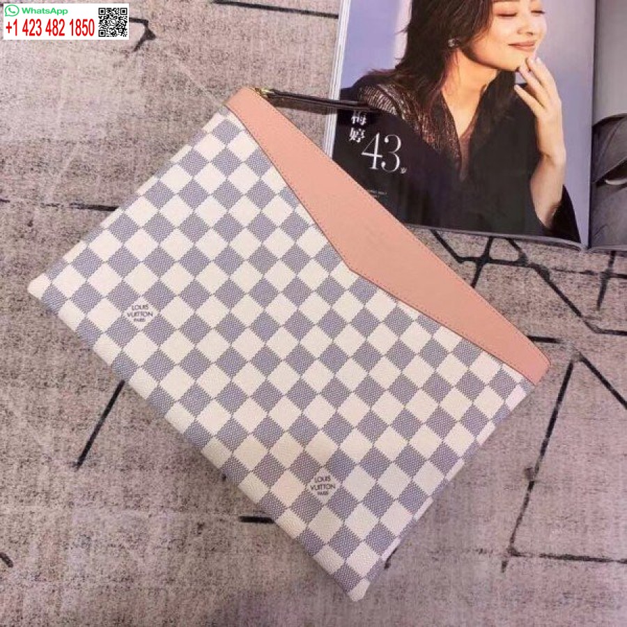 Replica Louis Vuitton Daily Poch Damier Azur N60260 Blv033