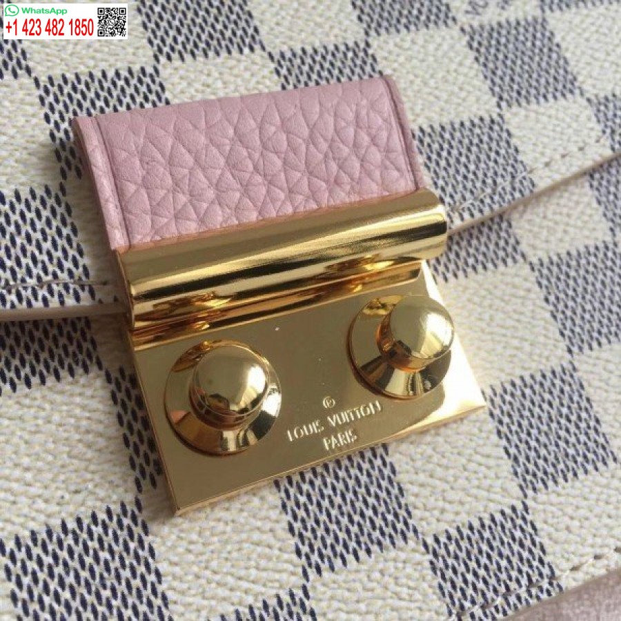 Replika Louis Vuitton Croisette Grandininė Piniginė Damier Azur N60357 Blv039