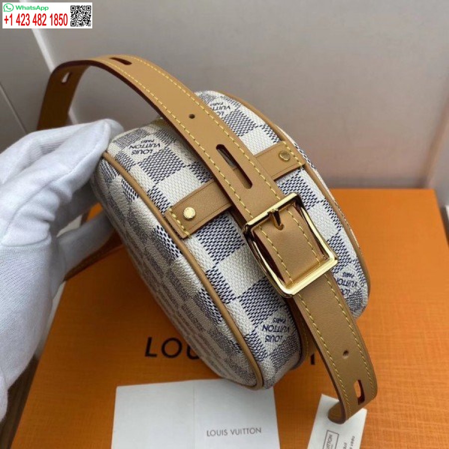 Replica Louis Vuitton Boite Chapeau Souple Pm Damier Azur N40333 Blv030