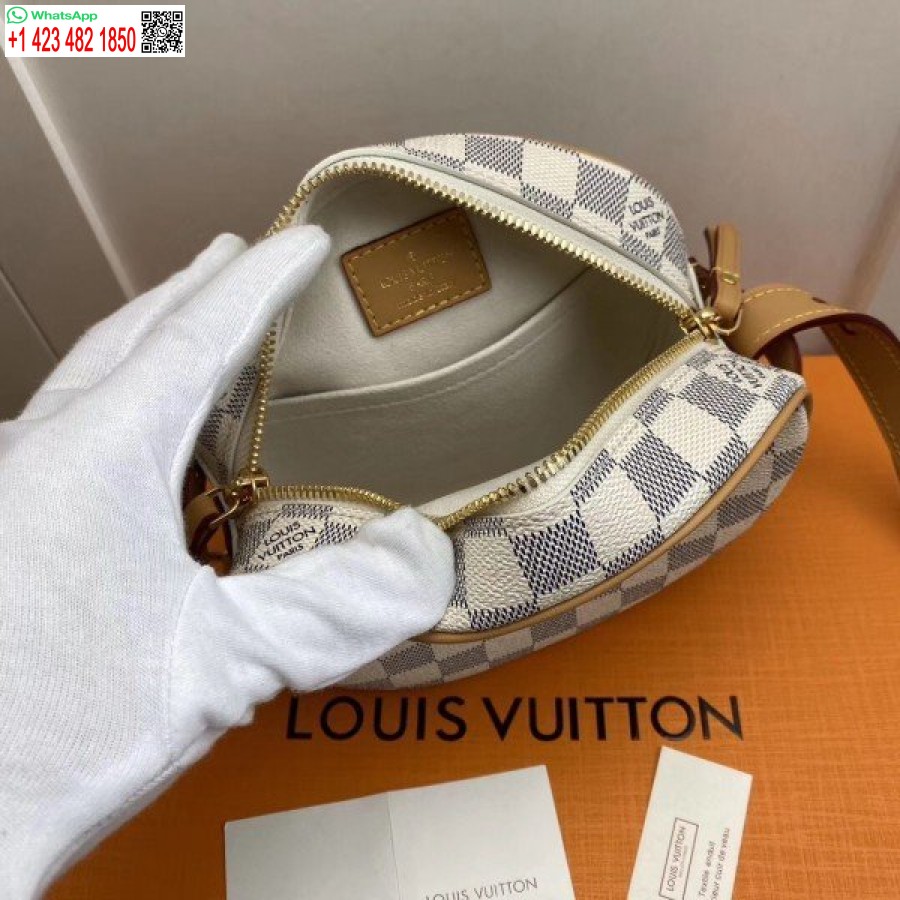 Replica Louis Vuitton Boite Chapeau Souple Pm Damier Azur N40333 Blv030
