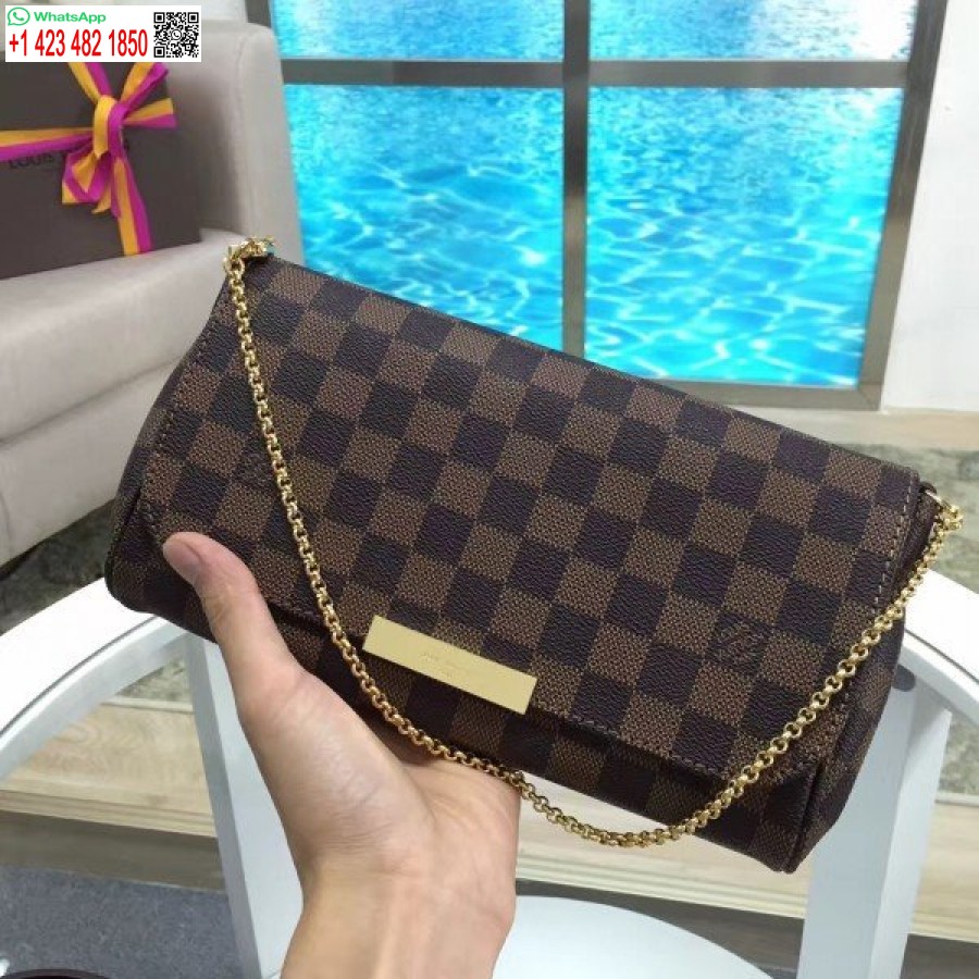 Реплика сумки Louis Vuitton Favorite мм Damier Ebene N41129 Blv117