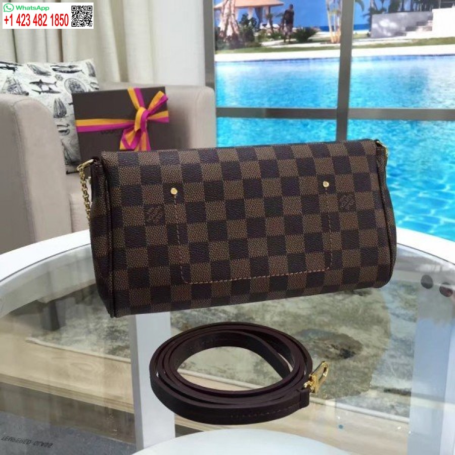 Реплика сумки Louis Vuitton Favorite мм Damier Ebene N41129 Blv117