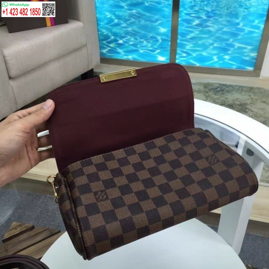 Реплика сумки Louis Vuitton Favorite мм Damier Ebene N41129 Blv117