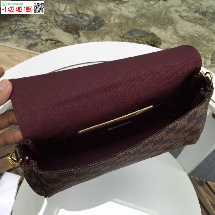 Реплика сумки Louis Vuitton Favorite мм Damier Ebene N41129 Blv117