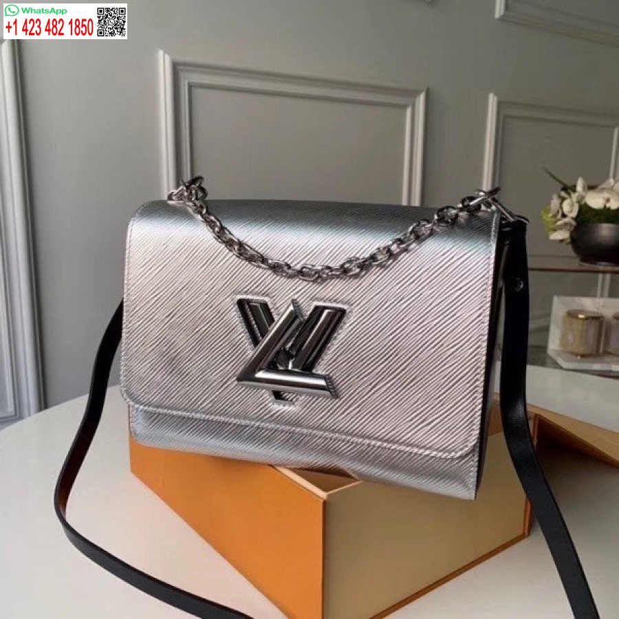 ماکت لوئیس ویتون توئیست میلیمتری کیف نقره ای اپی چرم M55404 Blv136