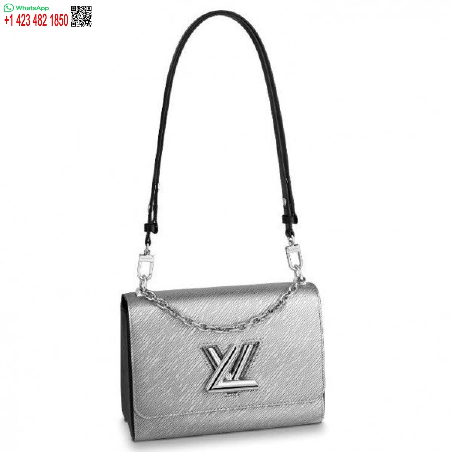 Réplique Louis Vuitton Twist Mm Sac Argent Cuir épi M55404 Blv136