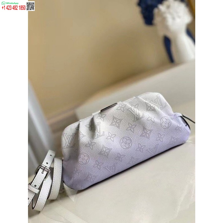 Реплика мини-сумка Louis Vuitton Scala градиентного синего цвета из кожи Mahina M80497 Blv248