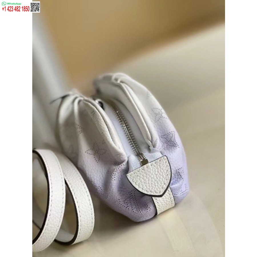 Реплика мини-сумка Louis Vuitton Scala градиентного синего цвета из кожи Mahina M80497 Blv248