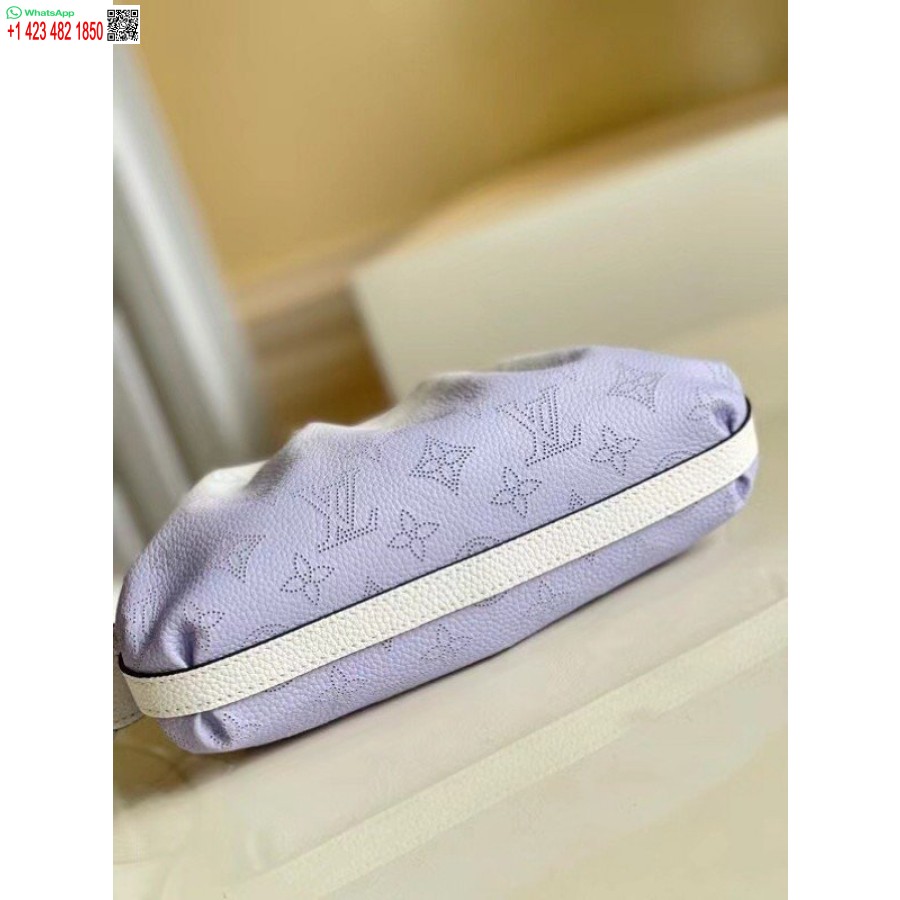 Реплика мини-сумка Louis Vuitton Scala градиентного синего цвета из кожи Mahina M80497 Blv248