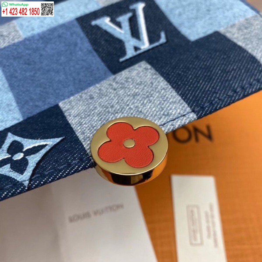 ρεπλίκα Louis Vuitton Flore αλυσίδα πορτοφόλι μονόγραμμα τζιν M69036 Blv477