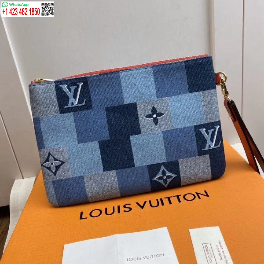 ρεπλίκα Louis Vuitton πουγκί πόλης μονόγραμμα τζιν M68761 Blv476