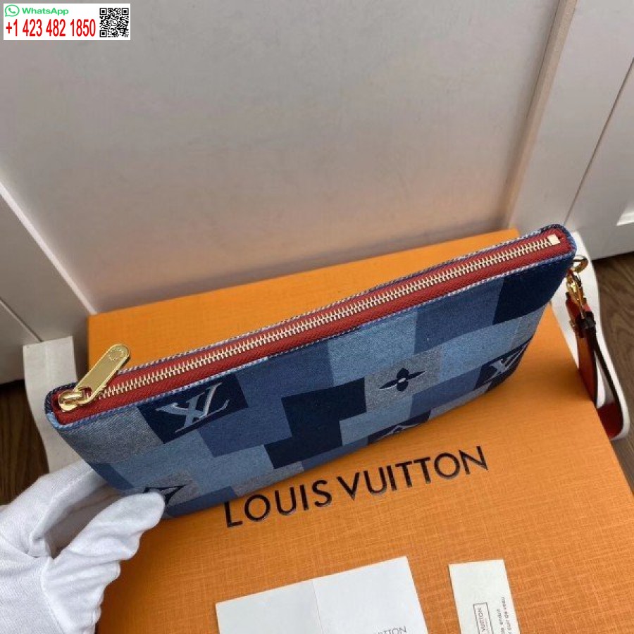ρεπλίκα Louis Vuitton πουγκί πόλης μονόγραμμα τζιν M68761 Blv476