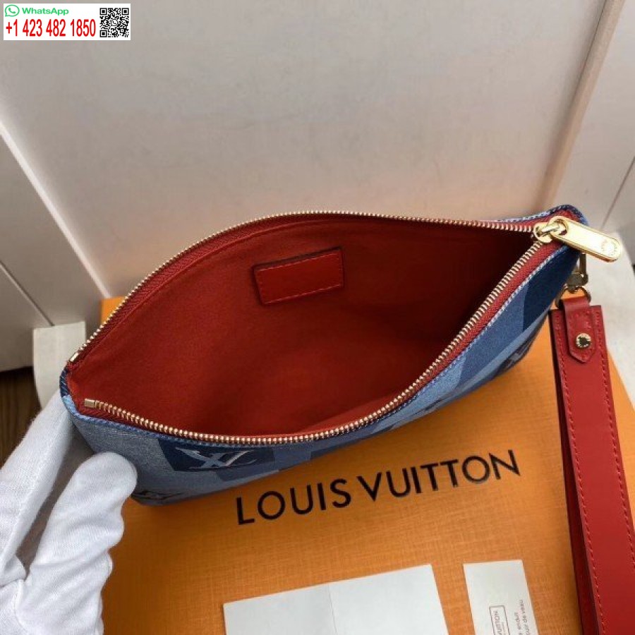 ρεπλίκα Louis Vuitton πουγκί πόλης μονόγραμμα τζιν M68761 Blv476