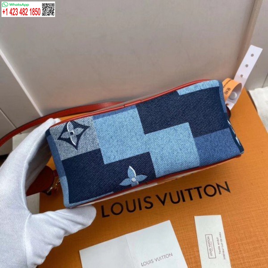 Replika Torebki Plażowej Louis Vuitton Z Monogramem Denim M68765 Blv475