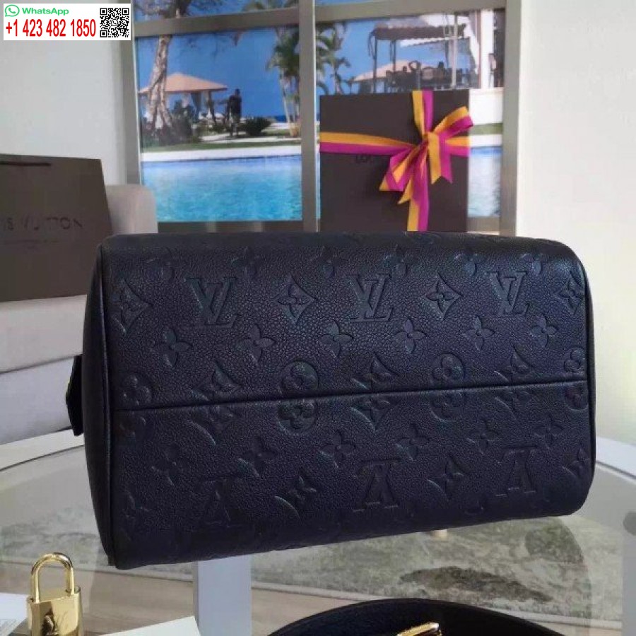 Replica Louis Vuitton Speedy Bandouliere 30 Monogramma Impronta M42406 Blv555